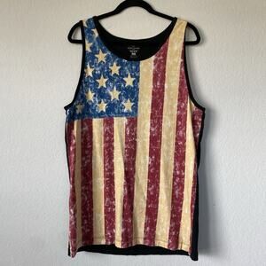 Cody James Mens Medium T Shirt‎ Americana Flag Red White Blue Patriotic Summer